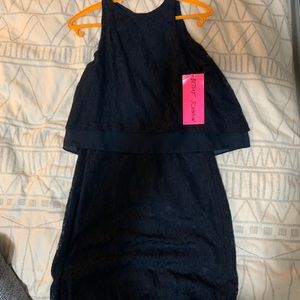 Betsy Johnson navy dress, size 2